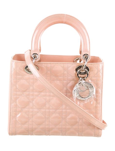 lady dior patent medium|small Lady Dior bag price.